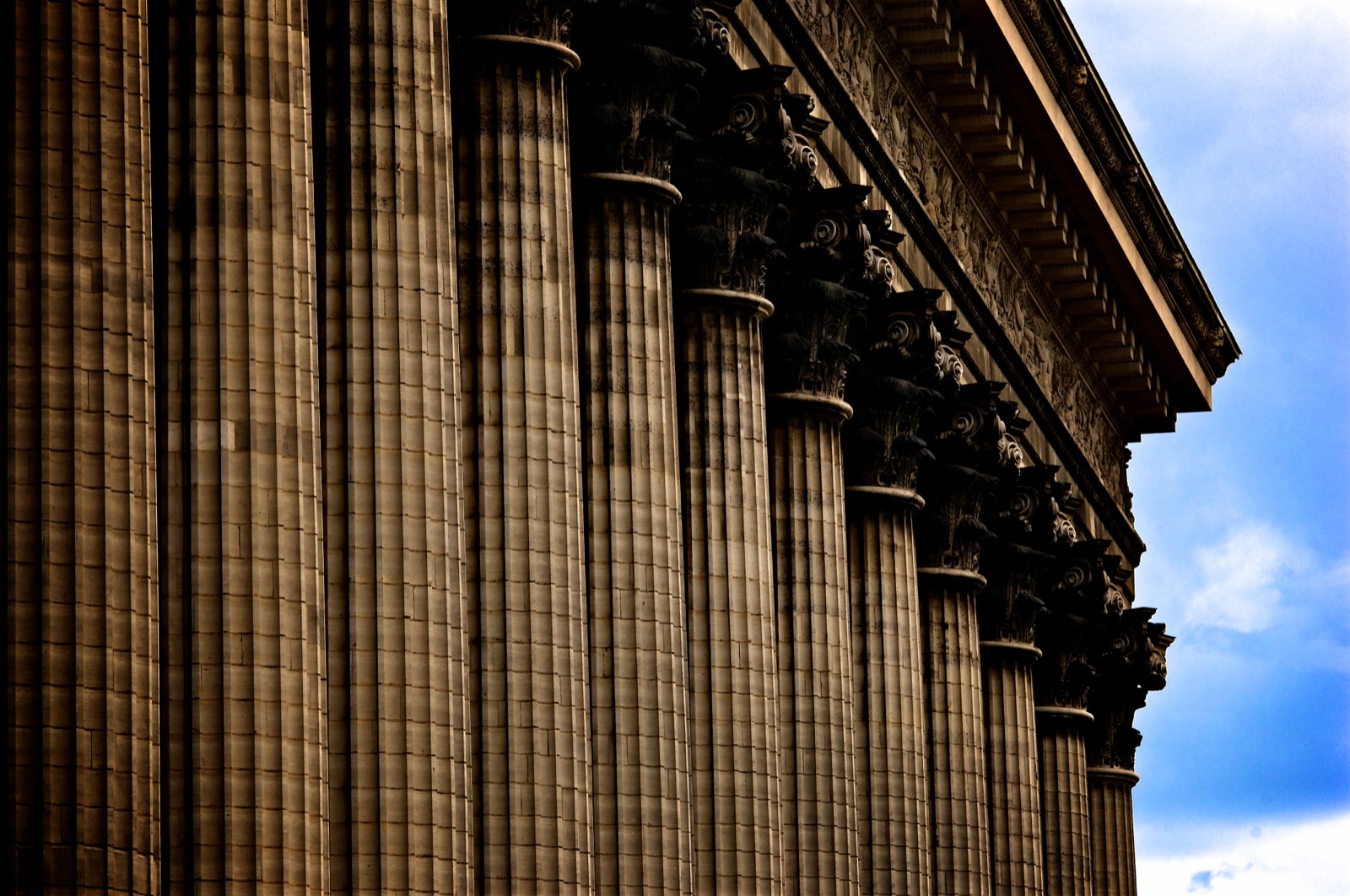Columns of a government building