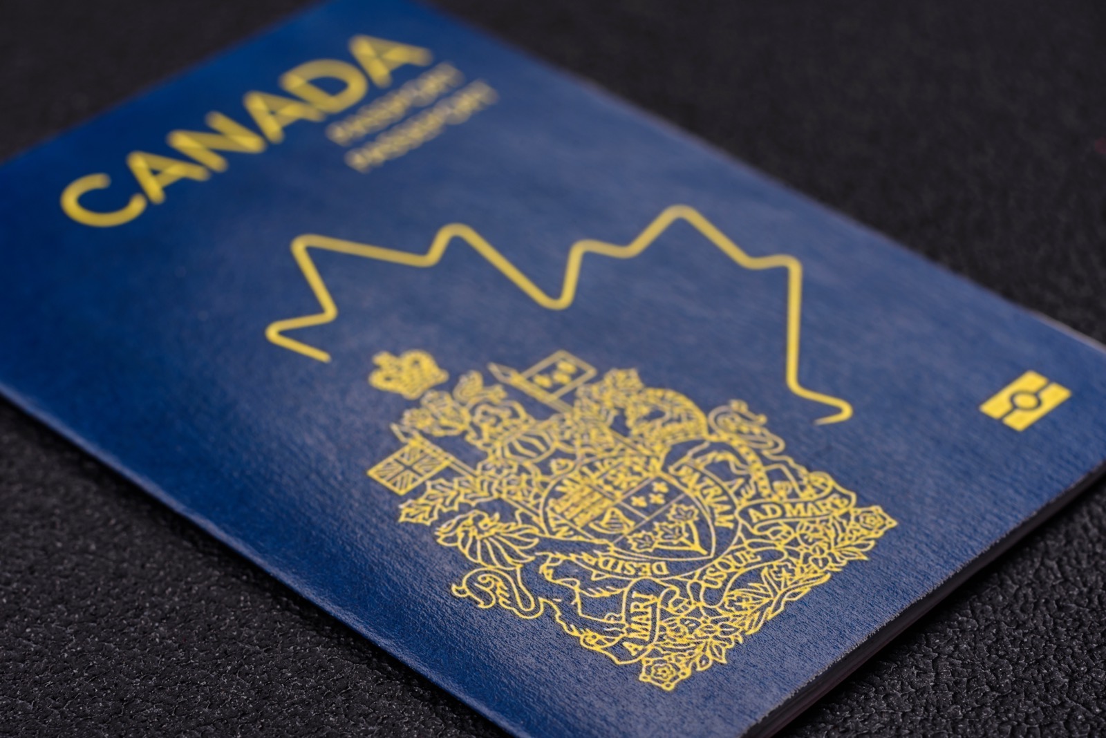 Canadian passport close-up