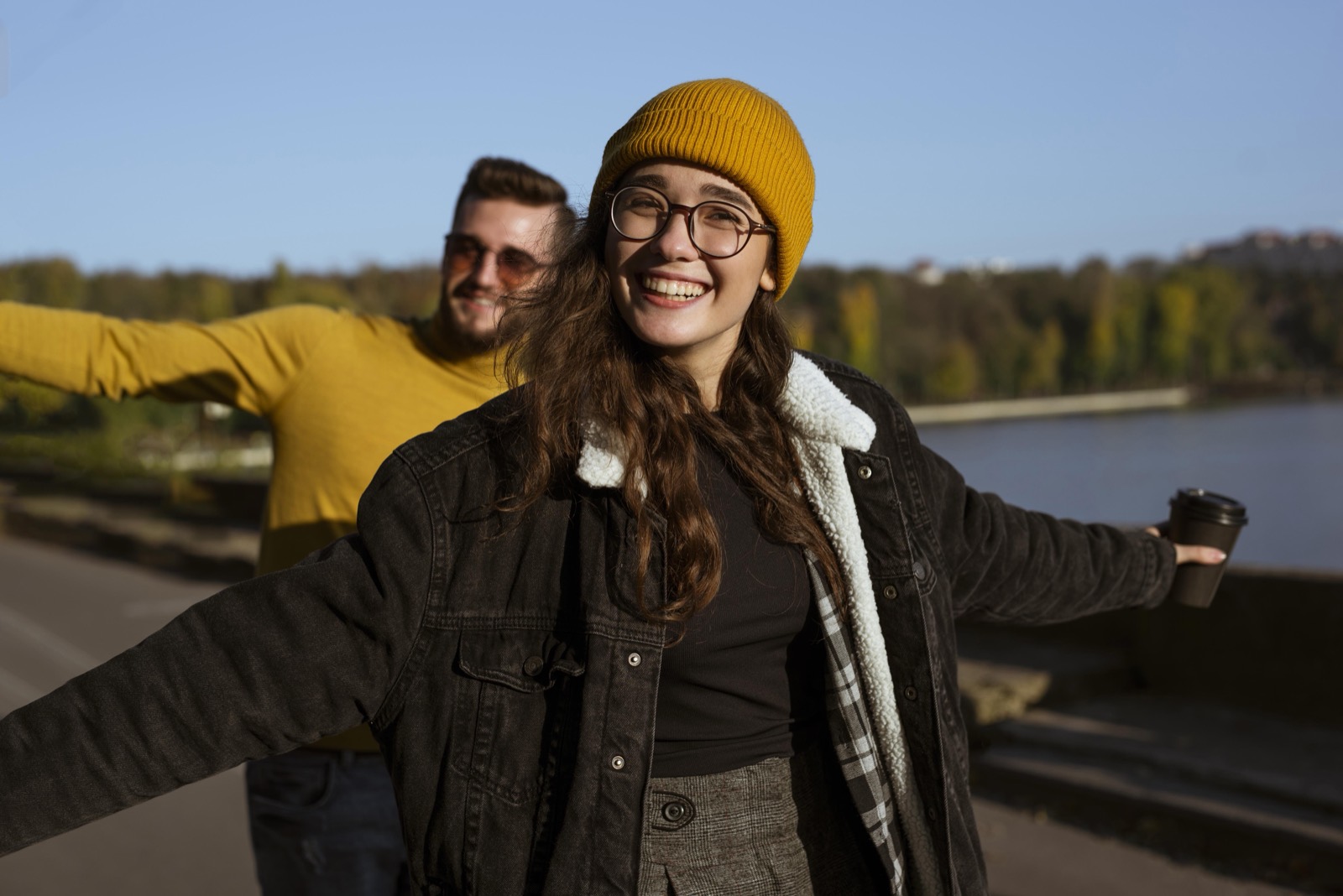 Happy friends and family outdoors