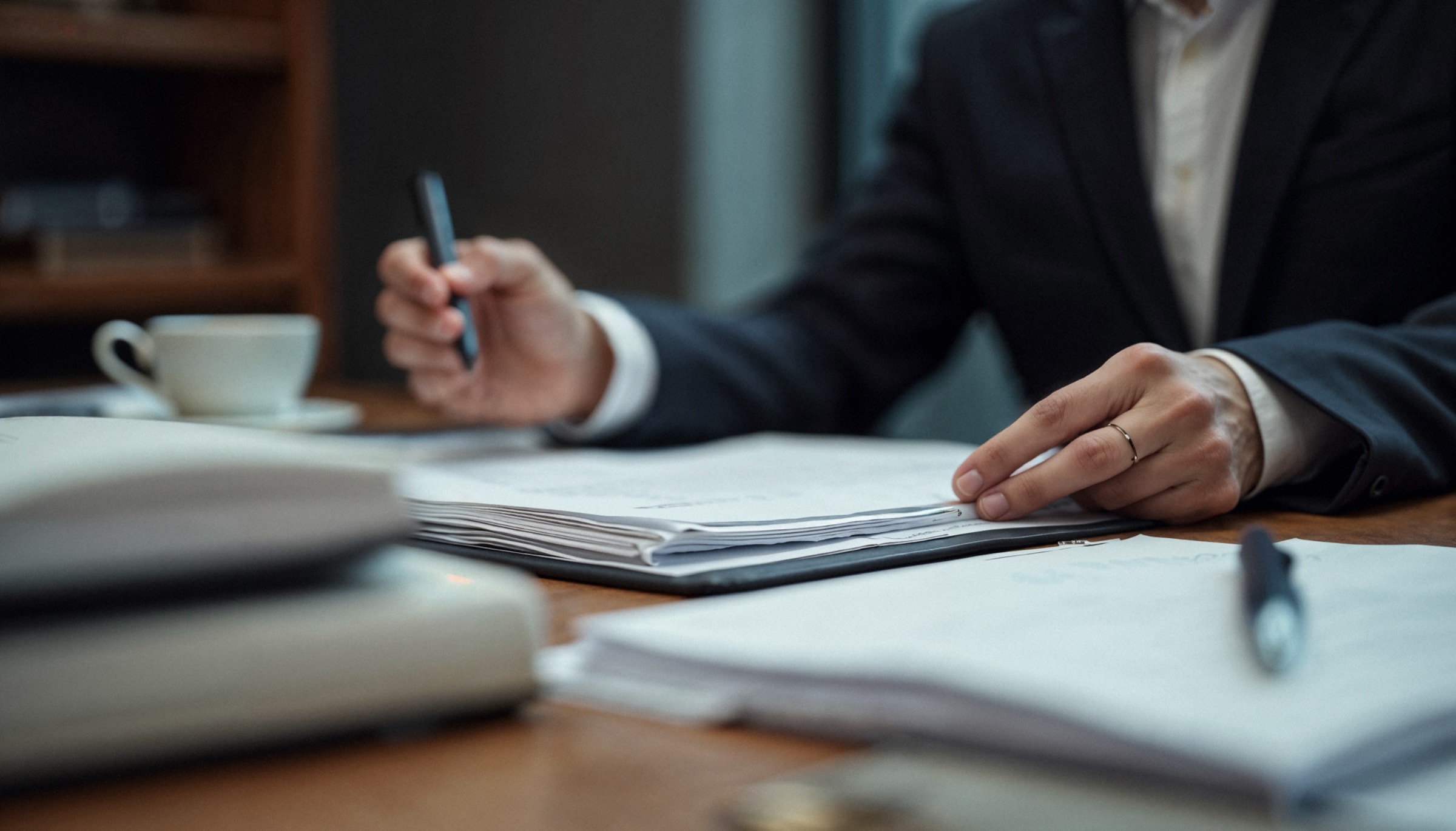 Documents being reviewed